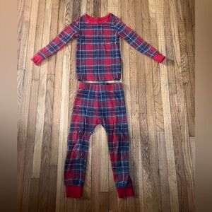 Old Navy 3T Plaid Pajama Set in Red and Blue